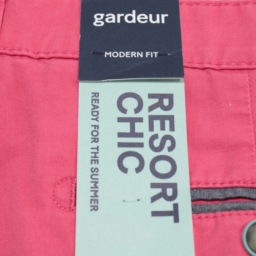 Gardeur NWT Bermuda / Casual Shorts Size 44 US Modern Fit in Pink 100% Cotton